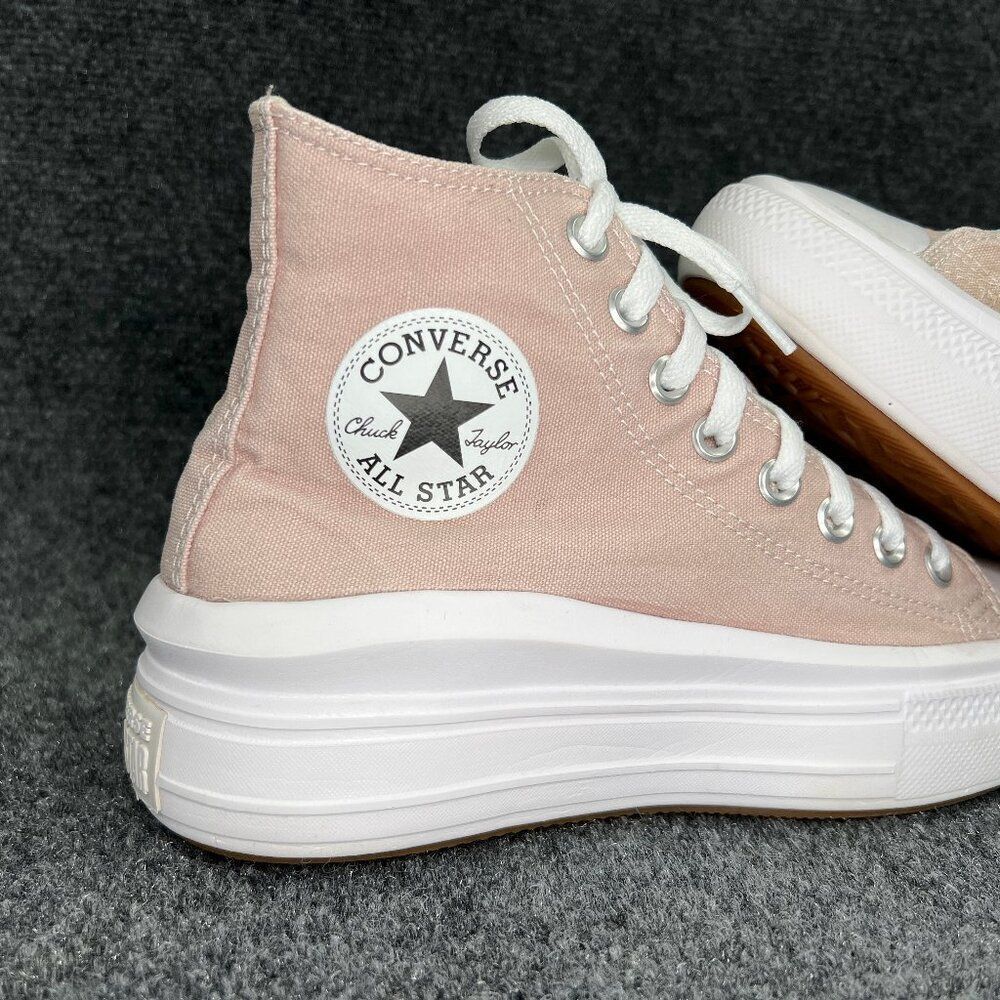 Converse Move Sneakers Women's 7.5 Light Pink Chuck Taylor All Star Hi Top Shoes - Picture 8 of 12